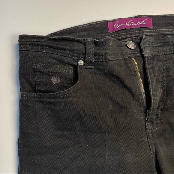 Gloria Vanderbilt Black Denim Jeans Skinny Leg size 8 - Picture 3 of 8